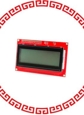 LCD-14074 20X4 SERLCD - BLACK ON RGB 3.3V