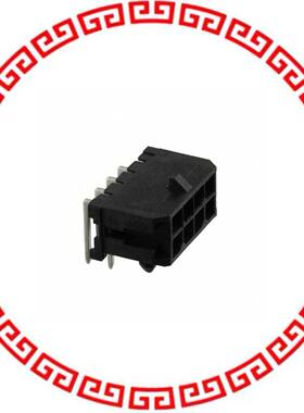 430450802 CONN HEADER 8POS 3MM R/A GOLD