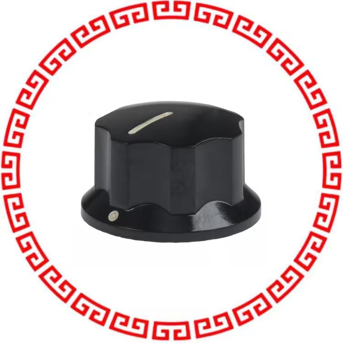 5151E KNOB FLUTED W/SKIRT 0.125