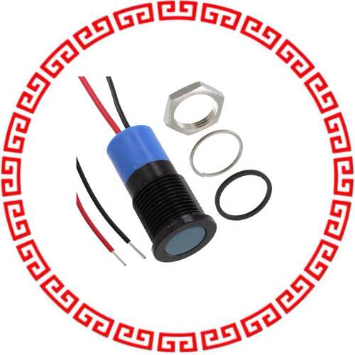 Q14F3BXXB24E LED PM INDICATOR FLUSHED BLUE