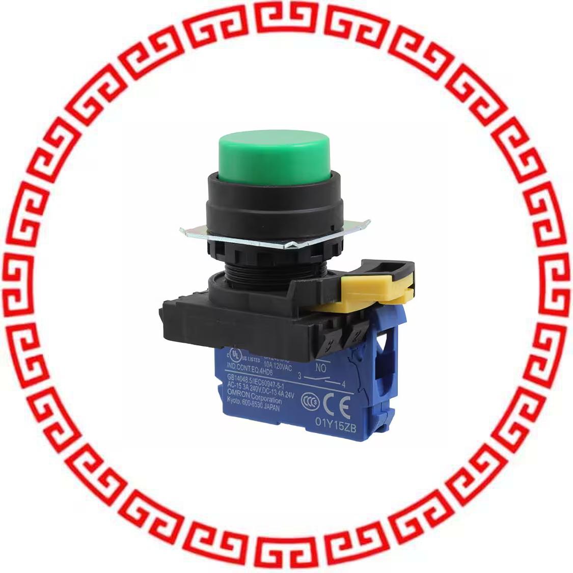 A22NN-BPM-NGA-G100-NN SWITCH PUSH SPST-NO 10A 12