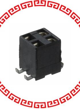 969973-2 CONN RCPT DUAL ENTRY 4POS .100