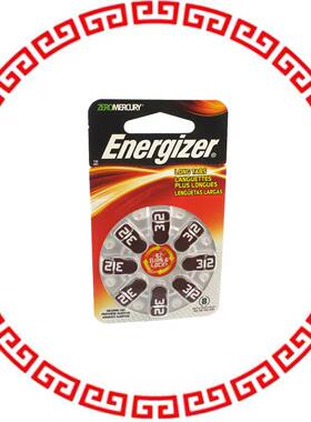 AZ312DP-8 BATT ZINC 1.4V BUTTON 7.9MM 8PK