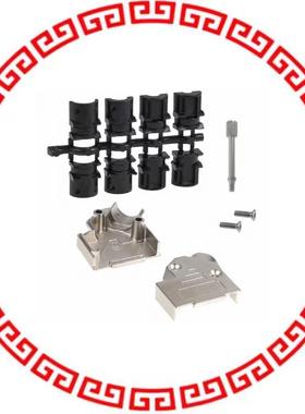 165X02689XE CONN BACKSHELL DB9 45DEG METAL