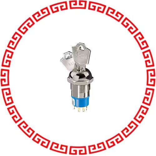 LK5ANB126N3 SW KEYLOCK SPDT 4A 125V CHROME