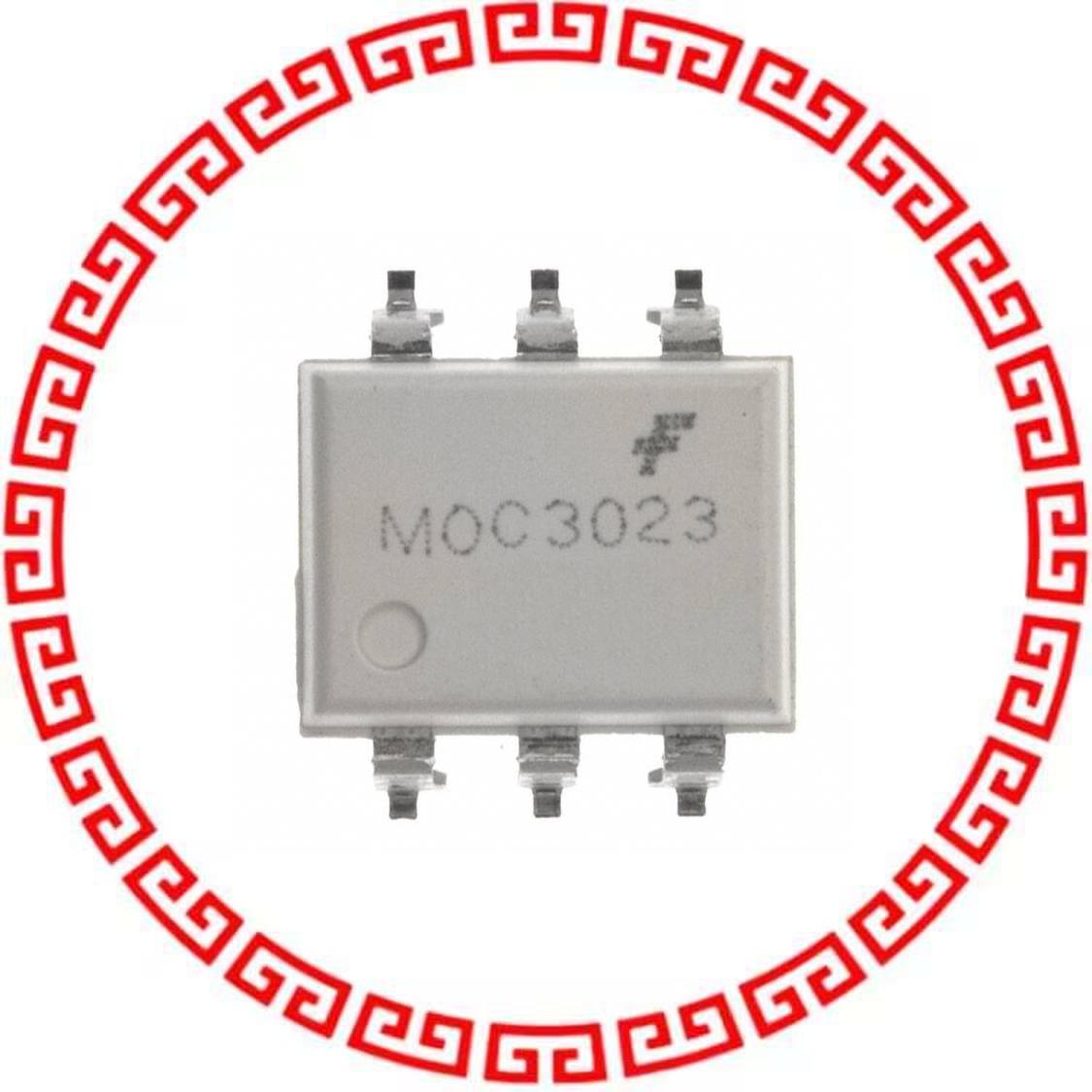 MOC3023SR2VM OPTOISOLATOR 4.17KV TRIAC 6SMD - 实物图