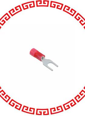 171551-1 CONN SPADE TERM 18-22AWG M4 RED