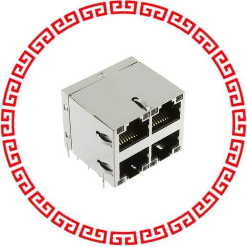 0879-2C2R-54 CONN MAGJACK 4PORT 1000 BASE-T