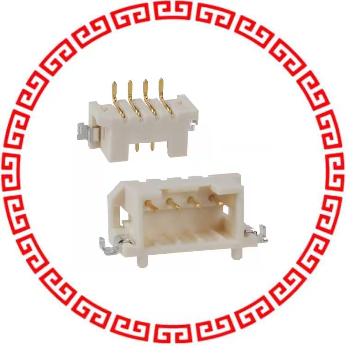 DF3E-4P-2H(51) CONN HEADER 4POS 2MM R/A GOLD