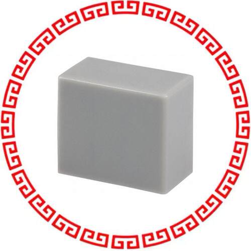 PE GY CAP KEYSWITCH RECTANGULAR GRAY