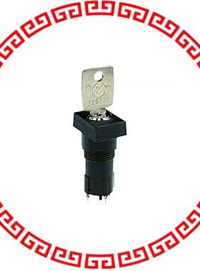 1.10119.4670000 SWITCH KEYLOCK SP3T 0.1A 35V