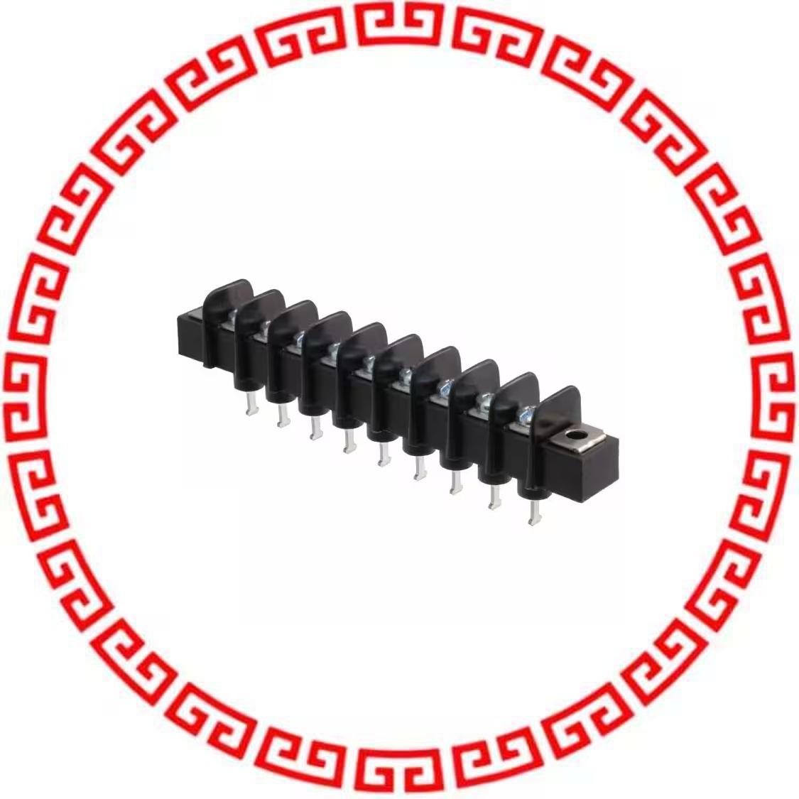 387203209 CONN BARRIER STRIP 9CIRC 0.375