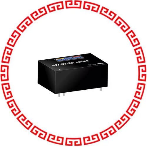 RAC03-3.3SGA CONV AC/DC 3W 85-305VIN 3.3VOUT