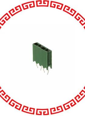 215299-4 CONN RCPT 4POS VERT T/H GOLD