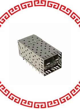 757145001 STACKED SFP 2X2 W/LIGHTPIPES