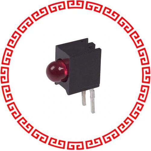 5510509F LED 3MM 5V RT ANG RED PC MNT