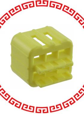 174265-7 CONN CAP 6POS DOUBLE LOCK YELLOW