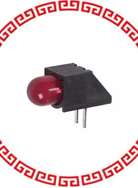 5505107F LED 5MM RT ANG SUP DIFF RED PCMN