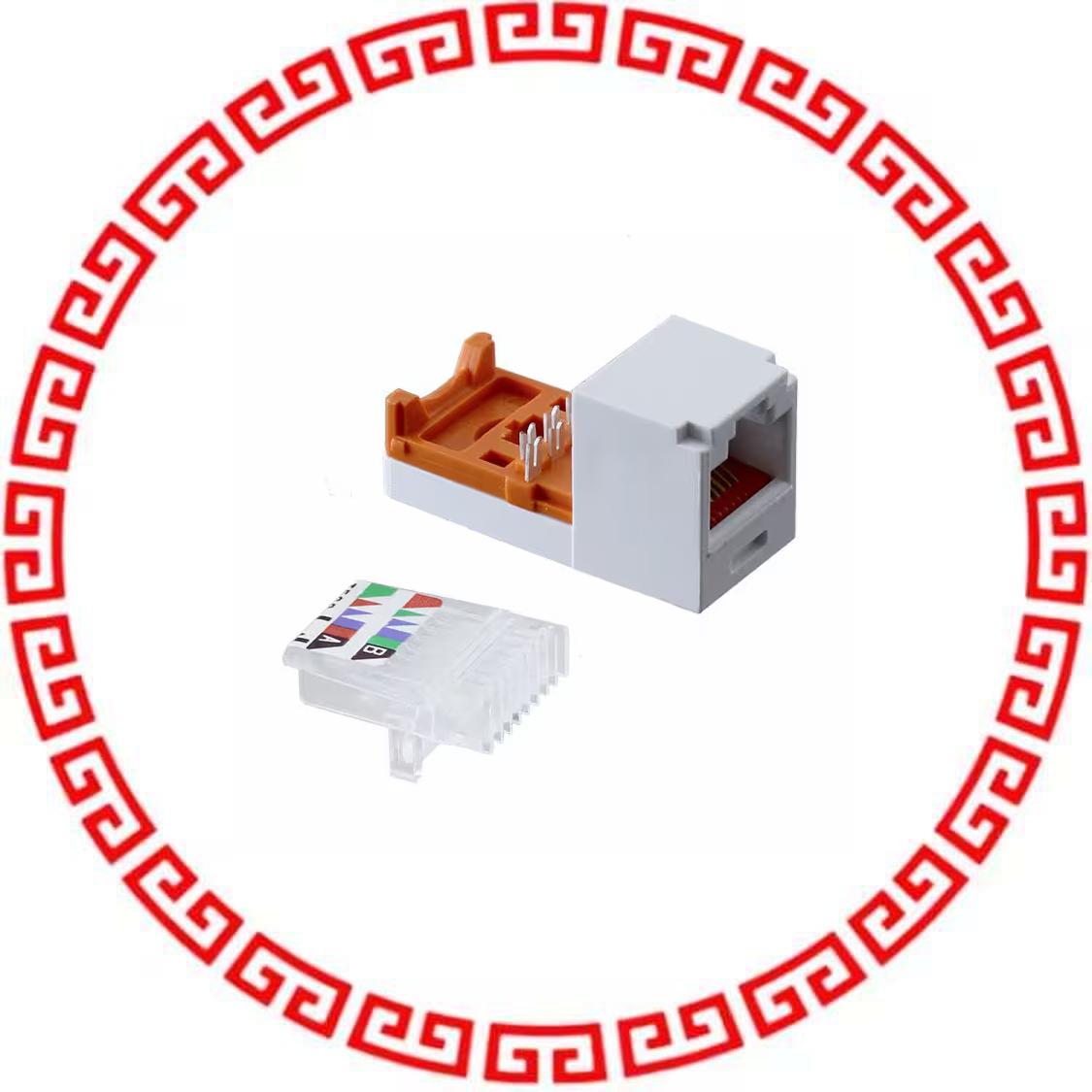 CJ588WHY CATEGORY 5E, RJ45, LEADFRAME, 8-