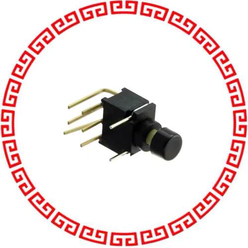 800UDP8P1A1M6RER1BLK SWITCH PUSH DPDT 0.4VA 20V