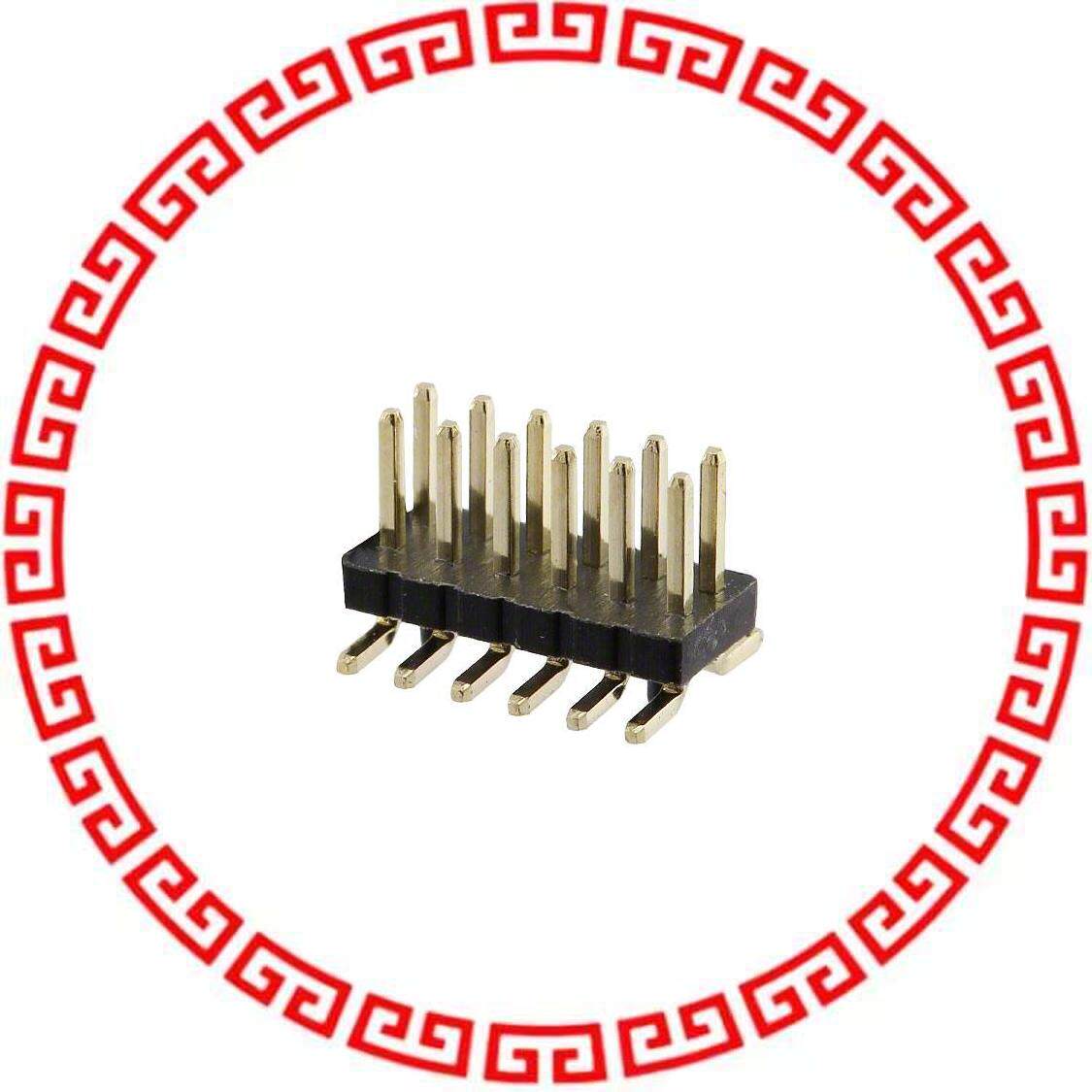 GRPB062VWQP-RC CONN HEADER .050 12PS DL SMD AU