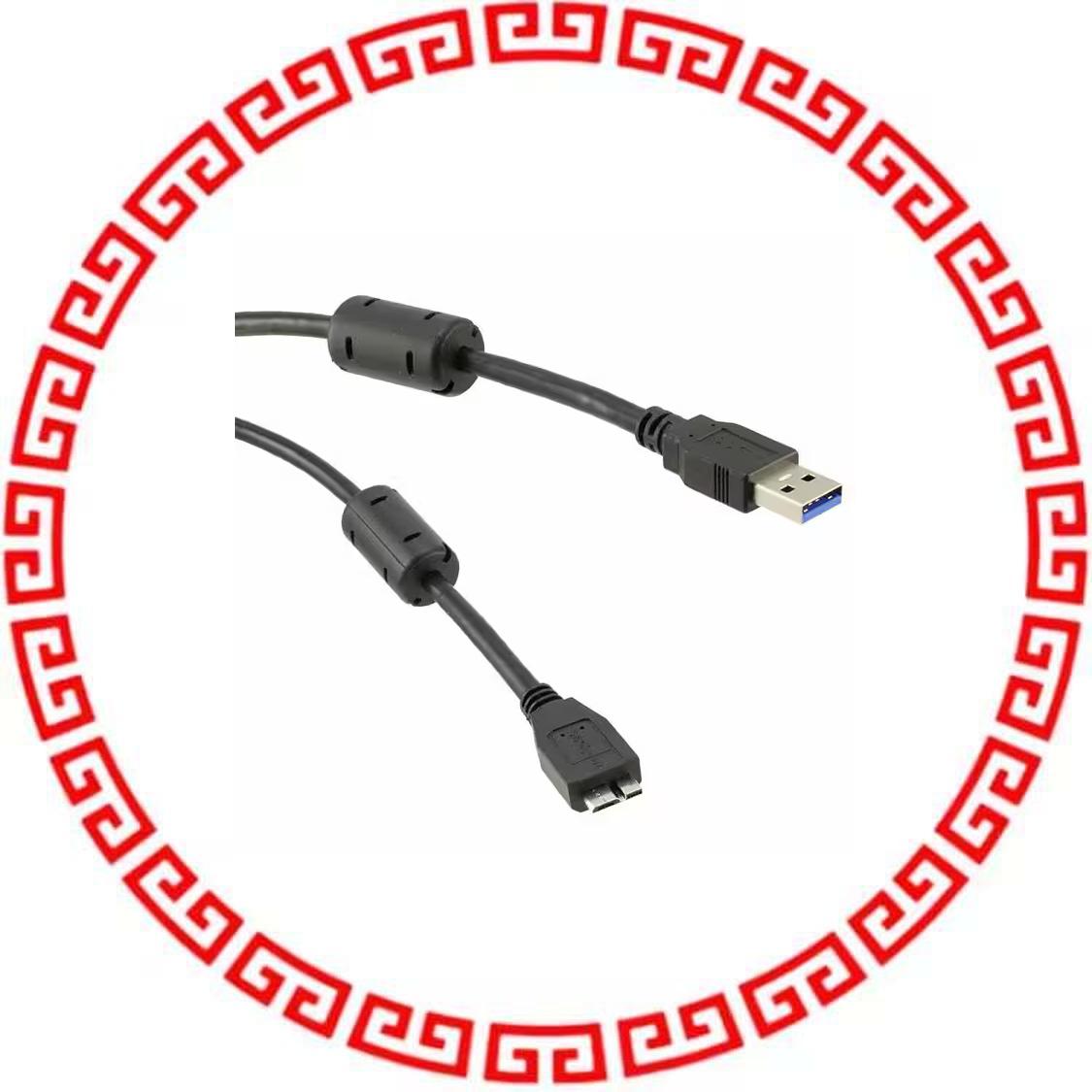 103-1092-BL-F0050 USB3.0 A/M-MICRO B WITH FERRITES