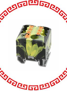 3274186 DISTRIBUTION BLOCK BLACK/YELLOW