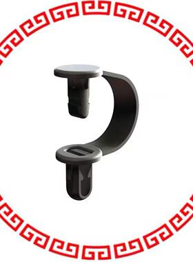 RSC-6-01 CBL CLIP BENDABLE BLACK PUSH IN