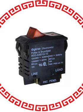 W33-S4B1Q-10 CIR BRKR THRM 10A 250VAC 50VDC