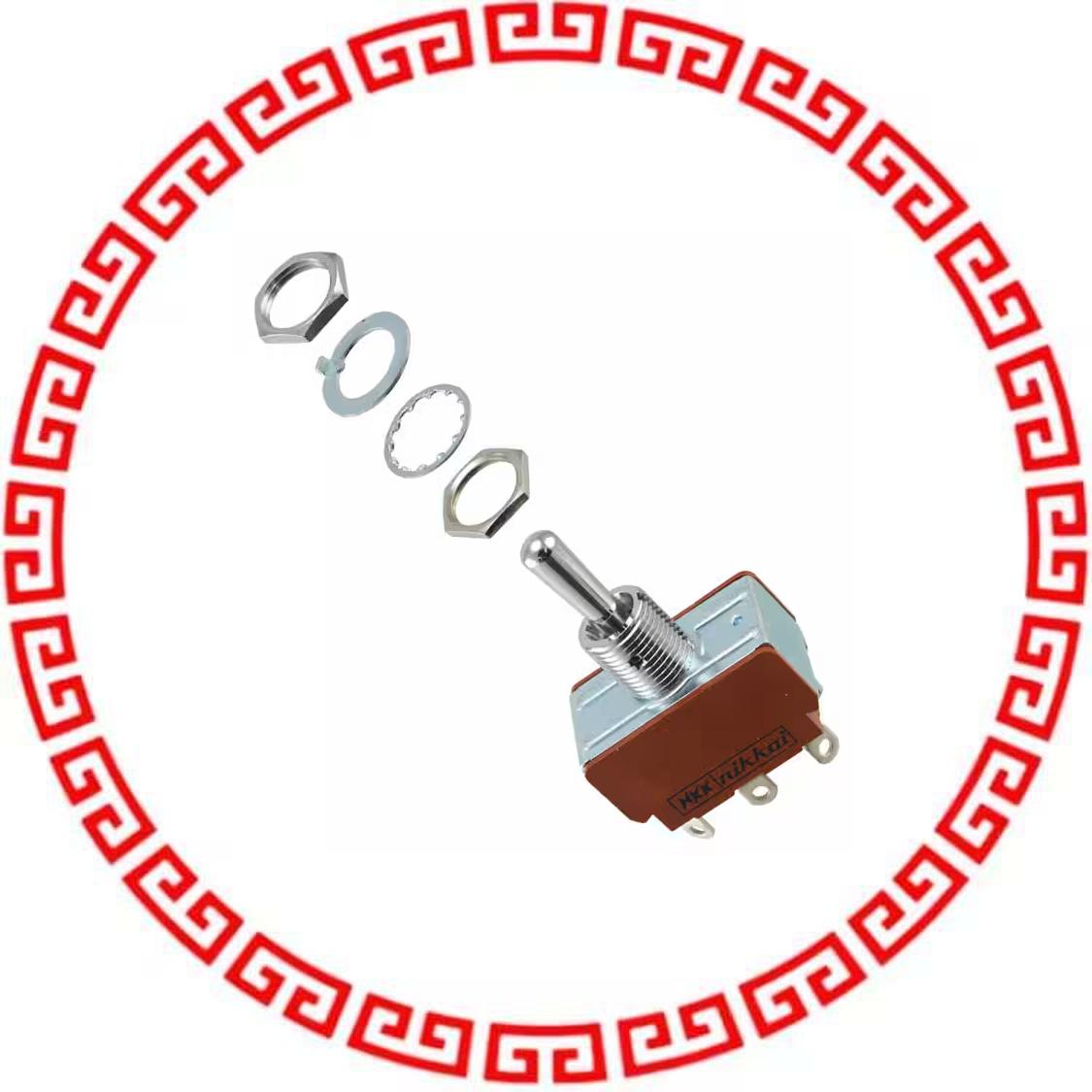 S333F/U SWITCH TOGGLE DPDT 25A 125V