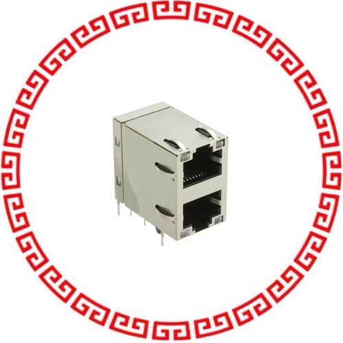 0879-2C1R-54 CONN MAGJACK 2PORT 1000 BASE-T