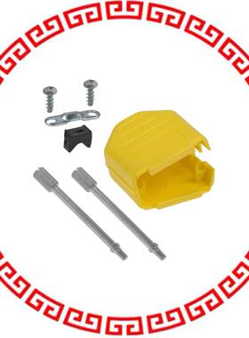 972-009-01SR081 BACKSHELL DB9 CLAM SLIM YELLOW