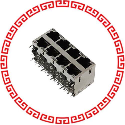 0879-2C4R-54 CONN MAGJACK 8PORT 1000 BASE-T