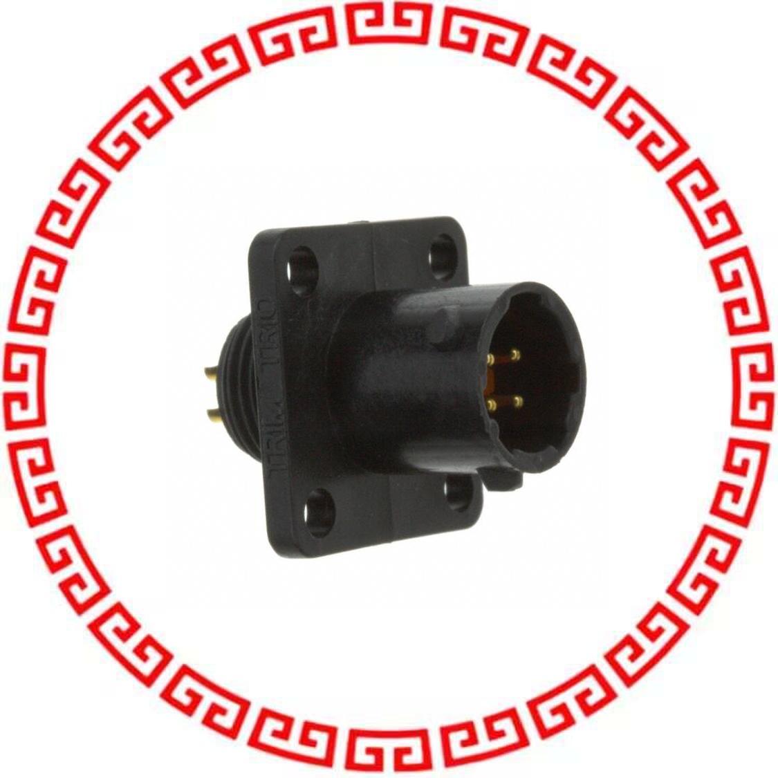 UTS08E4P CONN RCPT MALE 4POS SOLDER CUP