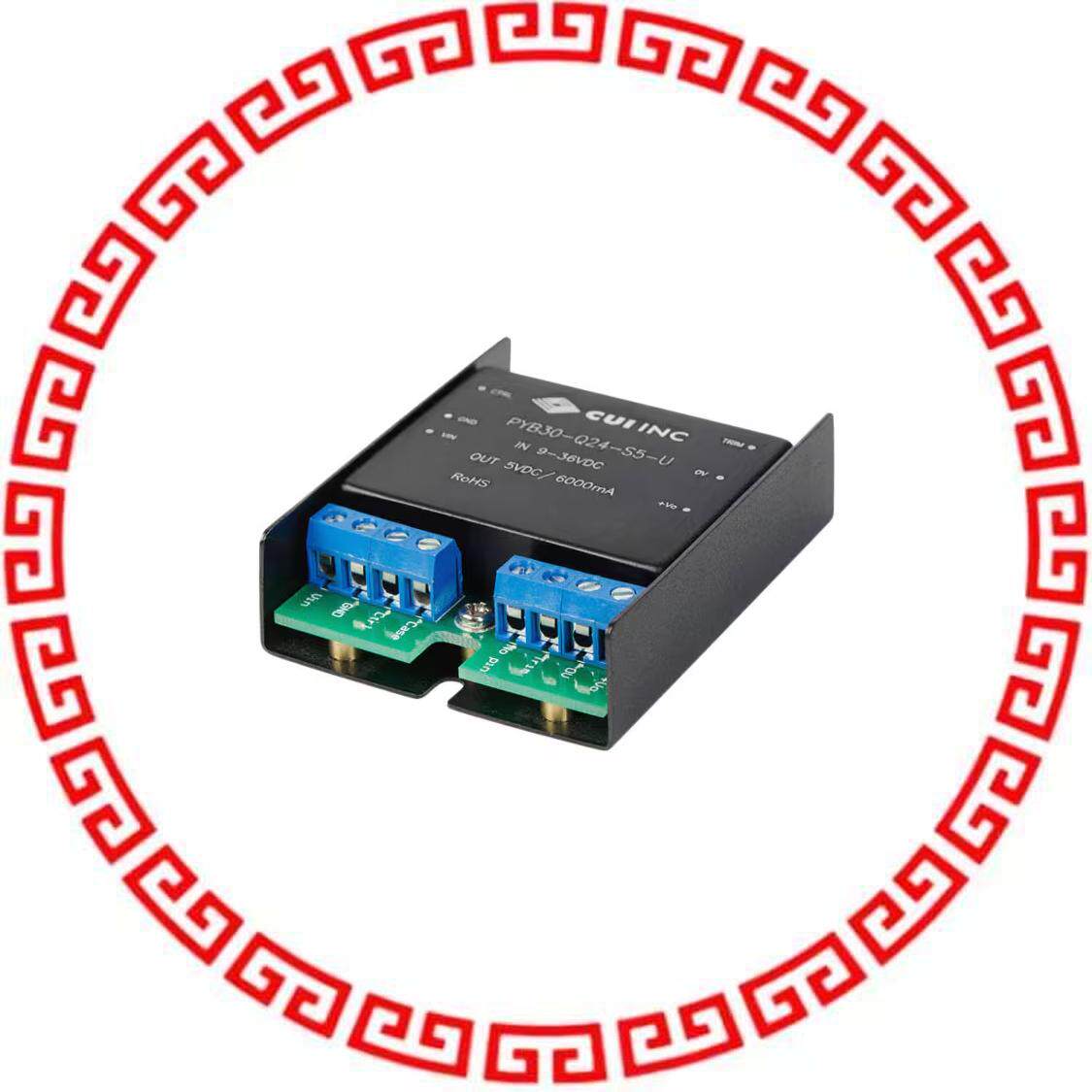 PYB30-Q24-D12-U DC/DC CONVERTER +/-12V 30W
