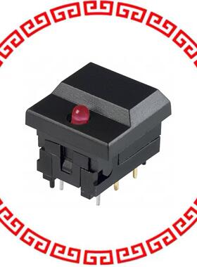 5511MBLKRED SWITCH PUSH SPDT 0.03A 12V