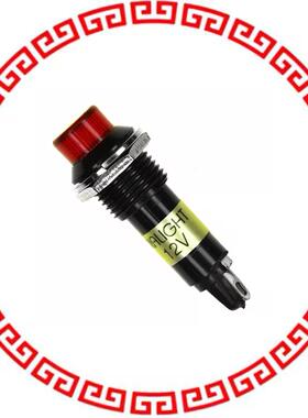 6123132130F LED PANEL MNT 12MM RED 12VDC