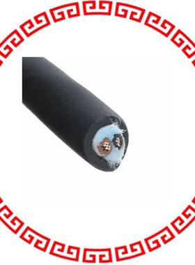 25002 BK005 CABLE 2COND 22AWG BLACK 100