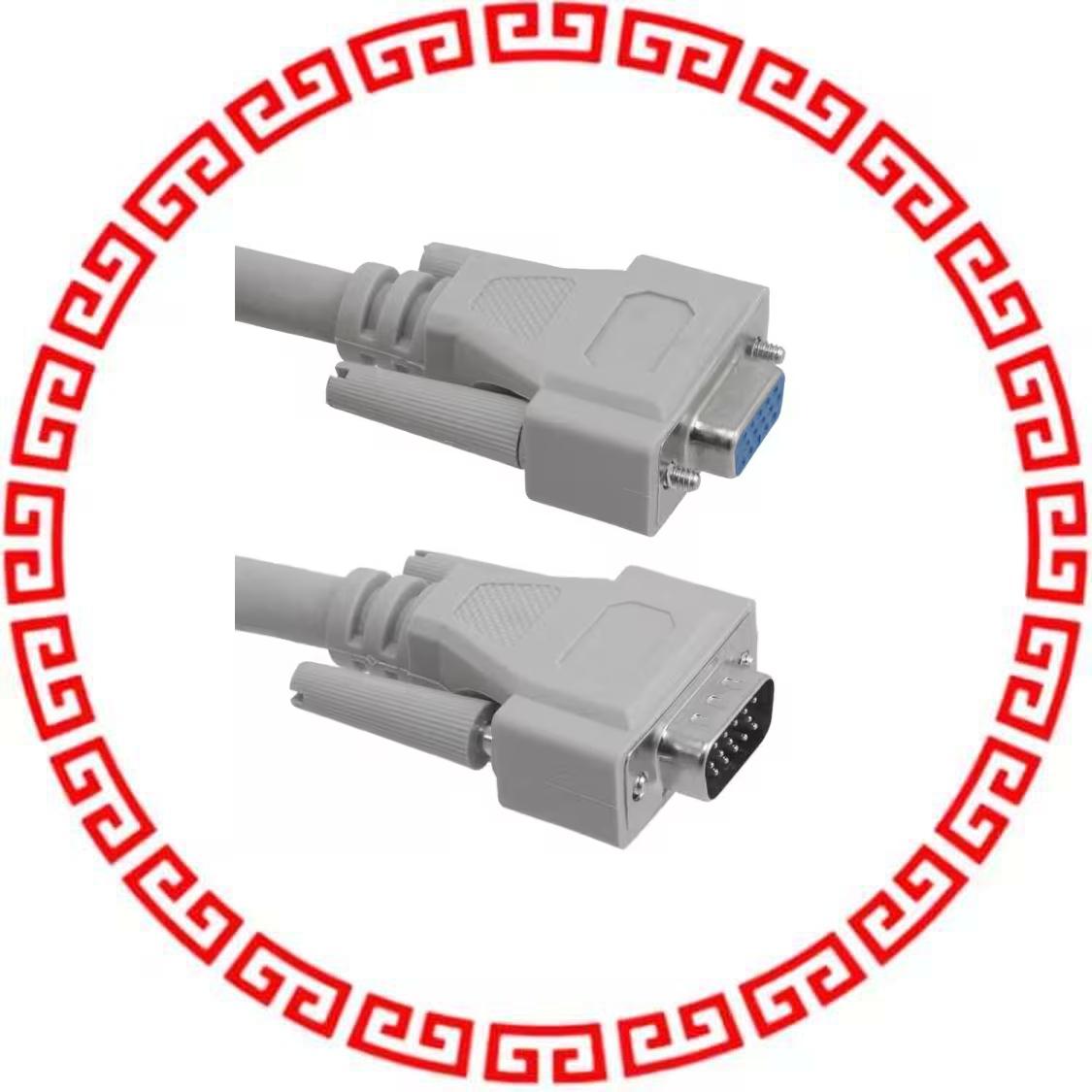 AK3730XF-R CABLE ASSY HD15 SHLD BEIGE 3M