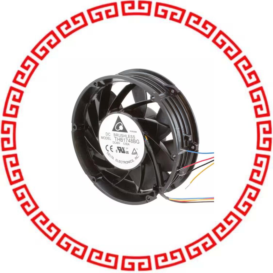 THB1748BG FAN AXIAL 172X50.8MM 48VDC WIRE