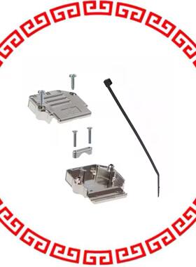 863093C15MLF BACKSHELL DB15 90DEG MET PLASTIC