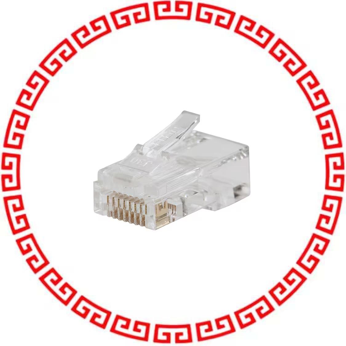 VDV826-763 PLUG CAT6 PASS-THRU 1=200 PCS