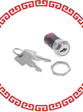 Y201132R203NQ SWITCH KEYLOCK 2POS DPDT 4A 125V