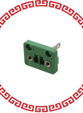 1829345 TERM BLK HEADER 2POS GREEN