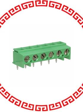 284094-6 TERM BLOCK RCPT WIRE 6POS R/A