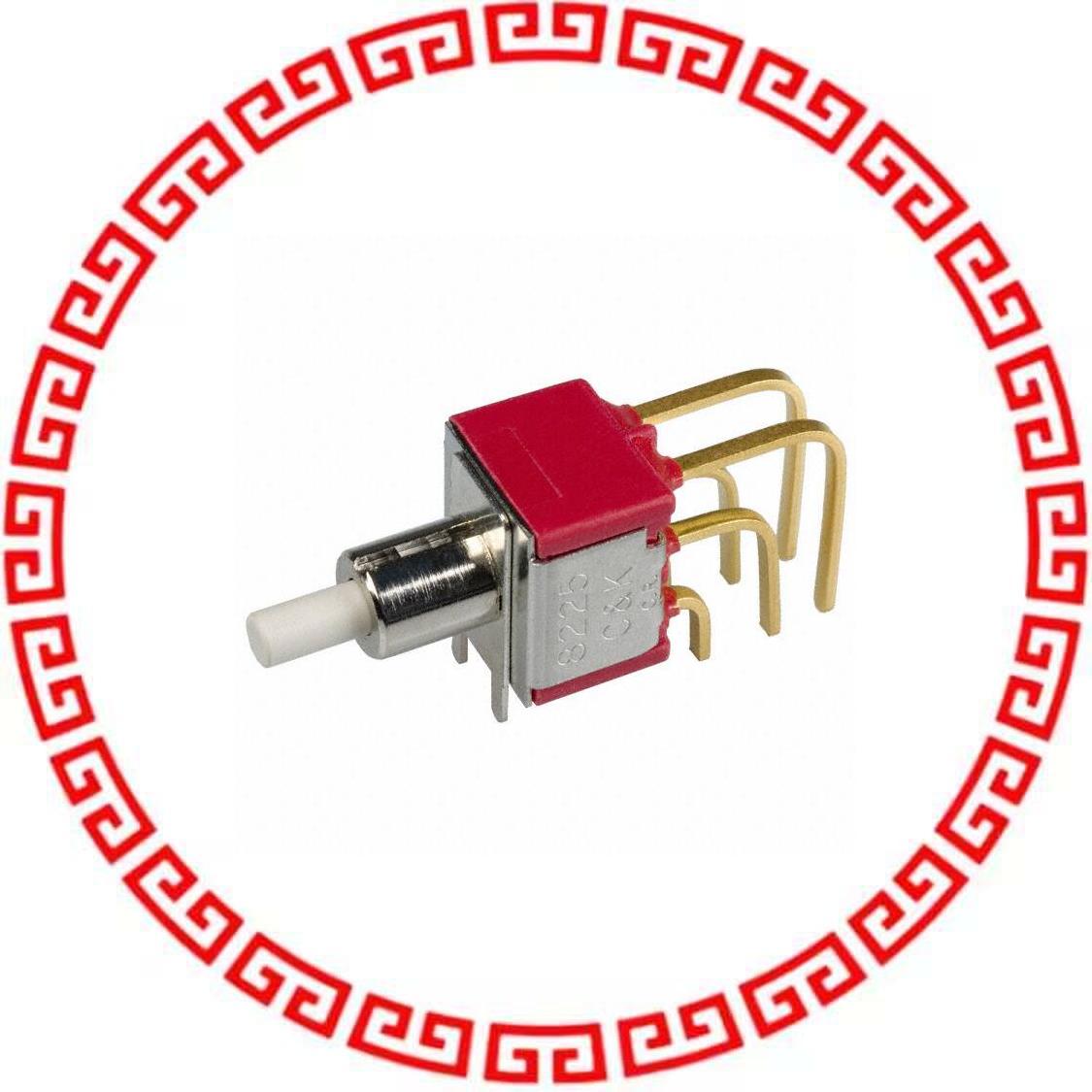 8225SD9AV2BE SWITCH PUSH DPDT 0.4VA 20V