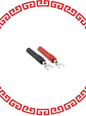 3744A-02 BANA JACK/SPADE LUG#4-6 1BLK/RED