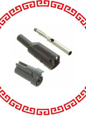 CT2631-0 DIY 4MM STKSHTH PLUG - BLACK