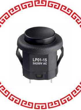 LP0115CMKW01A SWITCH PUSHBUTTON SPDT 3A 125V