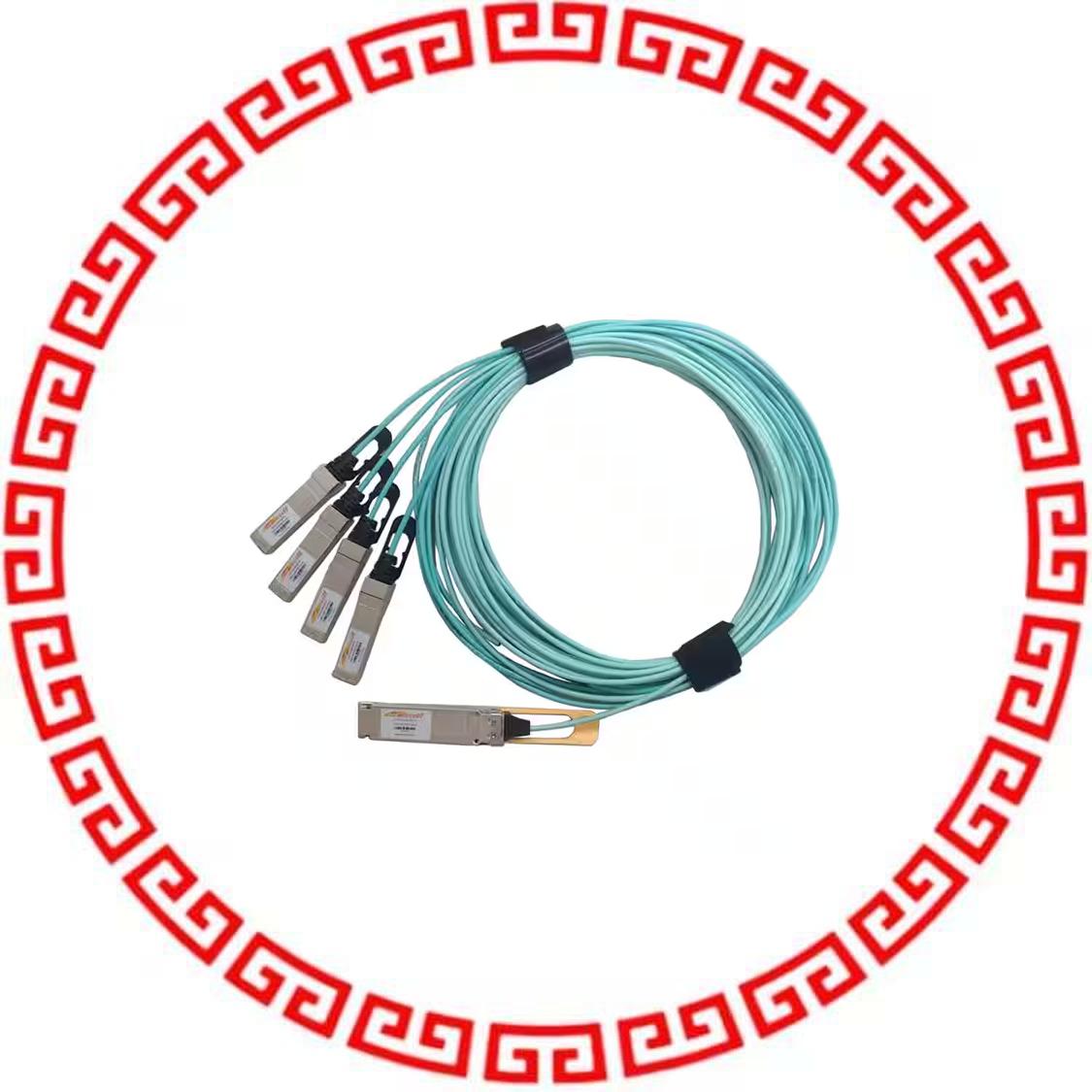TQS-214H8-XCQ10 QSFP28, 100GBASE-AOC FANOUT, INF